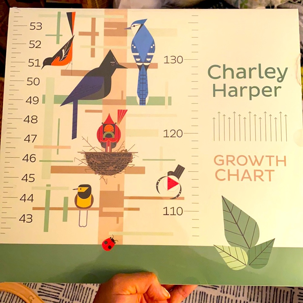 BRAND NEW growth chart by author Charley Harper